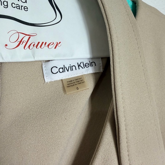 Calvin Klein Women's Beige Blazer - Picture 2 of 3